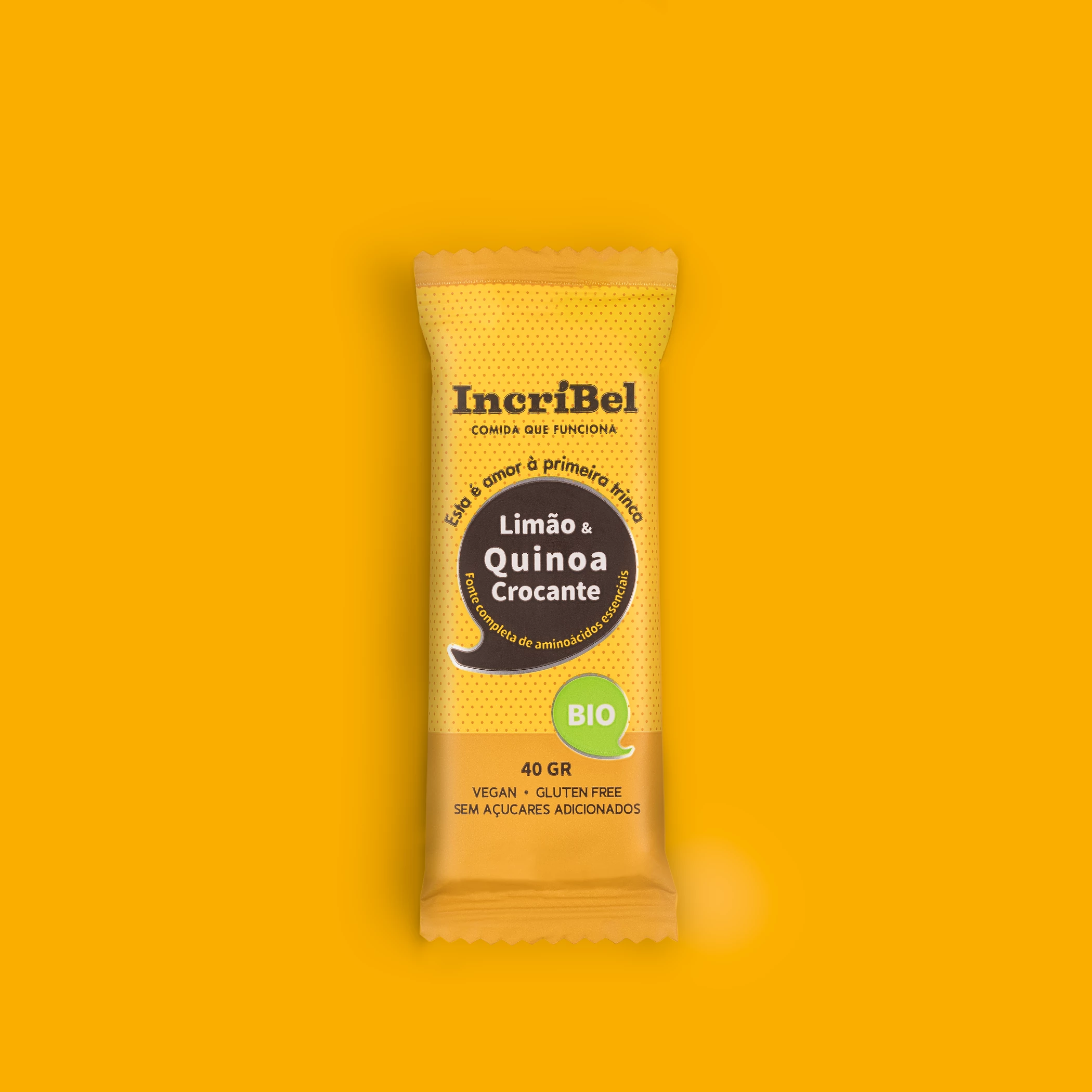 Barra Incribel de limão e quinoa