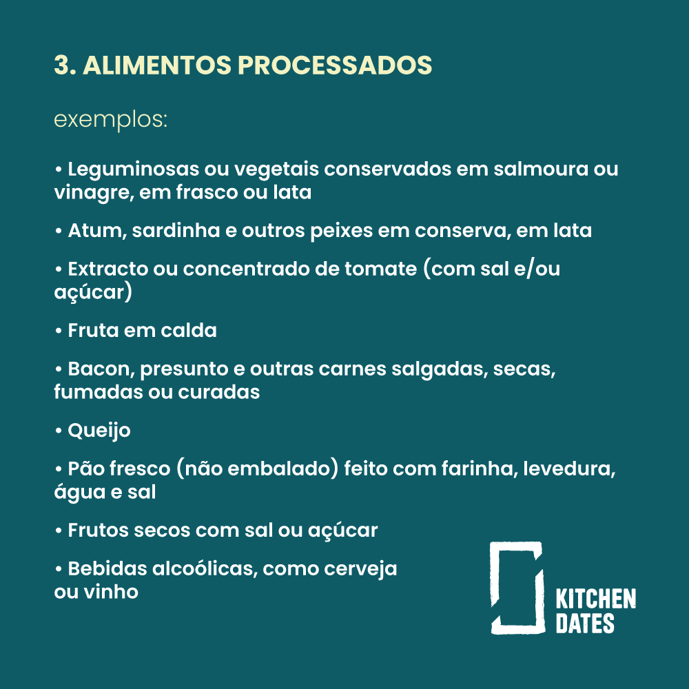 Grupo 3 da classificação NOVA: alimentos processados